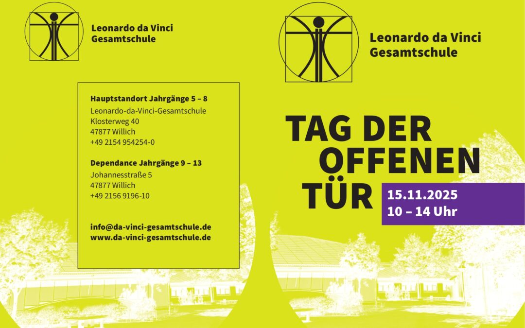 Unser Tag der offenen Türe am 15.11.2025!