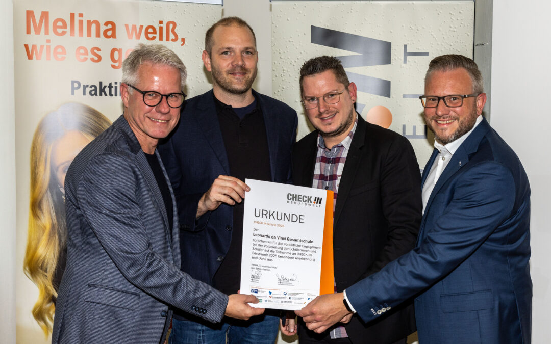 Urkunde für Check In Berufswelt